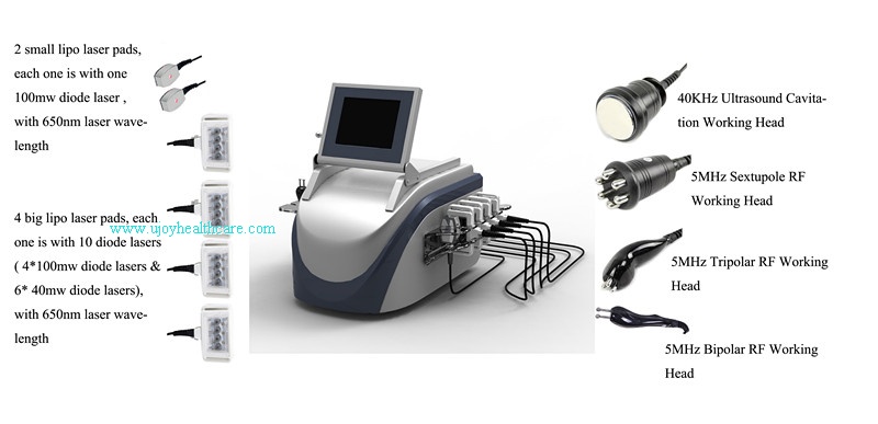 Cavitation RF Lipo Laser Slimming Machine